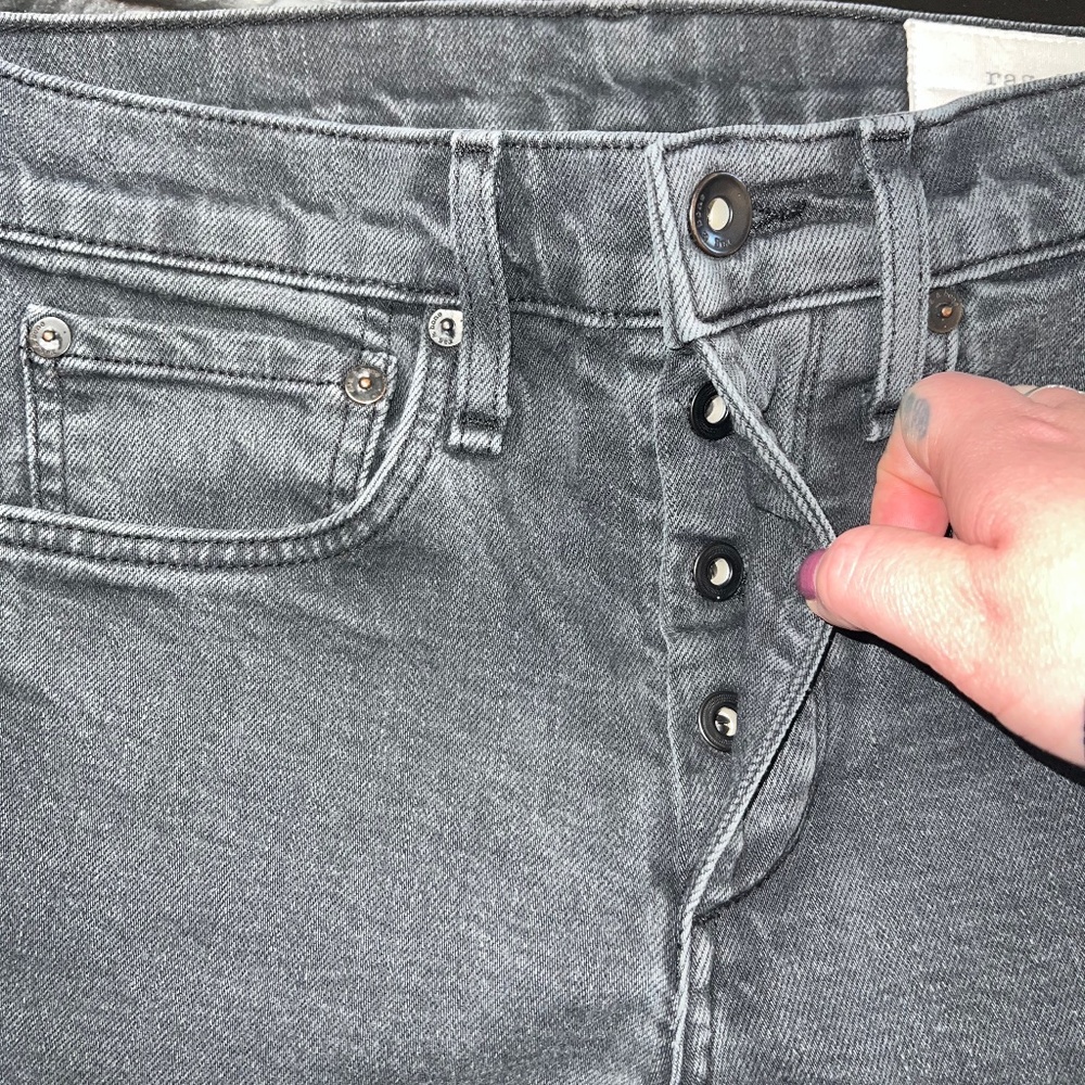 Rag & Bone Skinny Extra Slim Gray Jeans